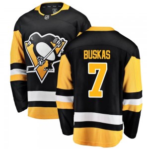 Youth Fanatics Branded Pittsburgh Penguins Rod Buskas Black Home Jersey - Breakaway