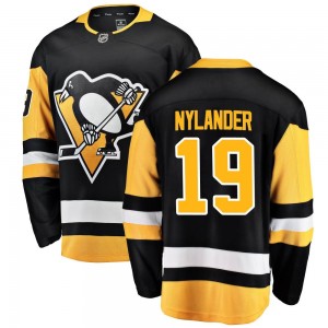 Youth Fanatics Branded Pittsburgh Penguins Alex Nylander Black Home Jersey - Breakaway