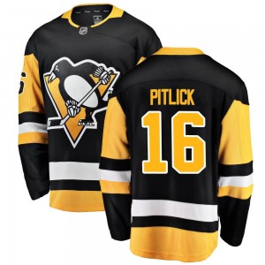 Youth Fanatics Branded Pittsburgh Penguins Rem Pitlick Black Home Jersey - Breakaway