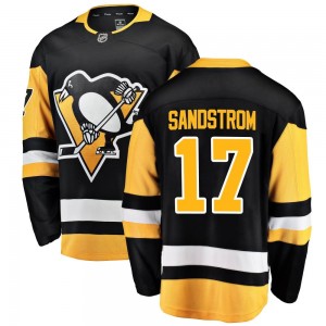 Youth Fanatics Branded Pittsburgh Penguins Tomas Sandstrom Black Home Jersey - Breakaway