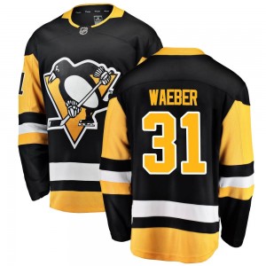 Youth Fanatics Branded Pittsburgh Penguins Ludovic Waeber Black Home Jersey - Breakaway