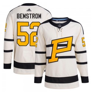 Youth Adidas Pittsburgh Penguins Emil Bemstrom Cream 2023 Winter Classic Jersey - Authentic