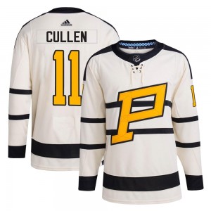 Youth Adidas Pittsburgh Penguins John Cullen Cream 2023 Winter Classic Jersey - Authentic