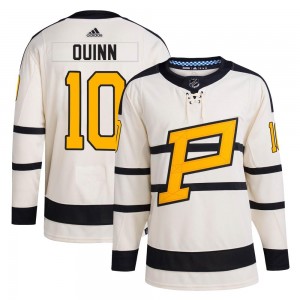Youth Adidas Pittsburgh Penguins Dan Quinn Cream 2023 Winter Classic Jersey - Authentic
