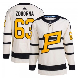 Youth Adidas Pittsburgh Penguins Radim Zohorna Cream 2023 Winter Classic Jersey - Authentic