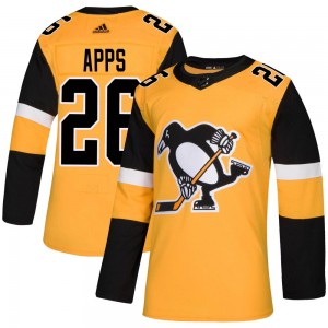 Youth Adidas Pittsburgh Penguins Syl Apps Gold Alternate Jersey - Authentic