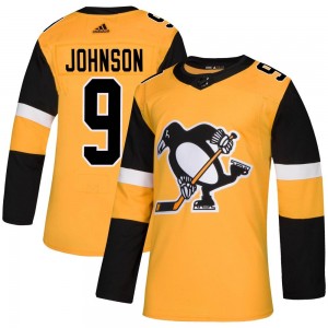 Youth Adidas Pittsburgh Penguins Mark Johnson Gold Alternate Jersey - Authentic