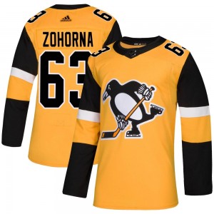 Youth Adidas Pittsburgh Penguins Radim Zohorna Gold Alternate Jersey - Authentic