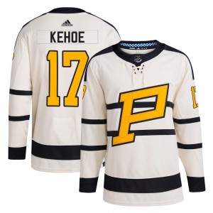 Men's Adidas Pittsburgh Penguins Rick Kehoe Cream 2023 Winter Classic Jersey - Authentic