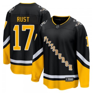 Youth Fanatics Branded Pittsburgh Penguins Bryan Rust Black 2021/22 Alternate Breakaway Player Jersey - Premier