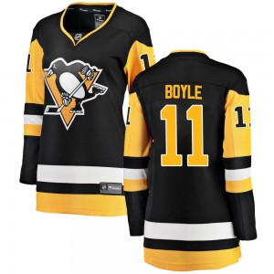 Women's Fanatics Branded Pittsburgh Penguins Brian Boyle Black Home Jersey - Breakaway