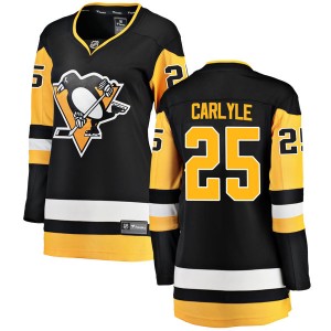Women's Fanatics Branded Pittsburgh Penguins Randy Carlyle Black Home Jersey - Breakaway