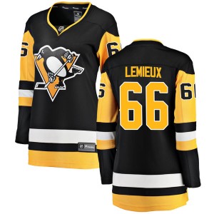 Women's Fanatics Branded Pittsburgh Penguins Mario Lemieux Black Home Jersey - Breakaway
