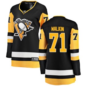 Women's Fanatics Branded Pittsburgh Penguins Evgeni Malkin Black Home Jersey - Breakaway
