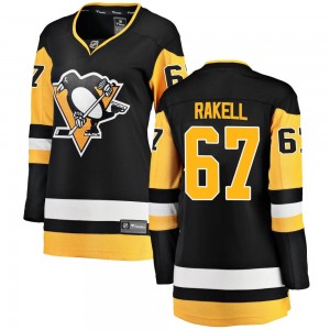Women's Fanatics Branded Pittsburgh Penguins Rickard Rakell Black Home Jersey - Breakaway