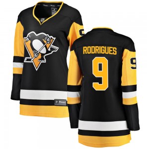 Women's Fanatics Branded Pittsburgh Penguins Evan Rodrigues Black ized Home Jersey - Breakaway