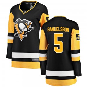 Women's Fanatics Branded Pittsburgh Penguins Ulf Samuelsson Black Home Jersey - Breakaway