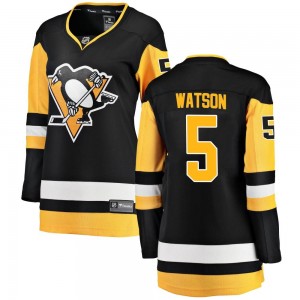 Women's Fanatics Branded Pittsburgh Penguins Bryan Watson Black Home Jersey - Breakaway
