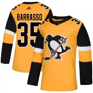 Men's Adidas Pittsburgh Penguins Tom Barrasso Gold Alternate Jersey - Authentic