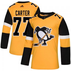 Men's Adidas Pittsburgh Penguins Jeff Carter Gold Alternate Jersey - Authentic