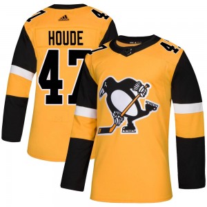 Men's Adidas Pittsburgh Penguins Samuel Houde Gold Alternate Jersey - Authentic
