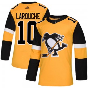 Men's Adidas Pittsburgh Penguins Pierre Larouche Gold Alternate Jersey - Authentic