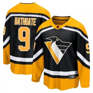 Youth Fanatics Branded Pittsburgh Penguins Andy Bathgate Black Special Edition 2.0 Jersey - Breakaway