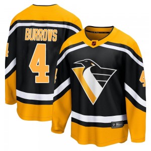 Youth Fanatics Branded Pittsburgh Penguins Dave Burrows Black Special Edition 2.0 Jersey - Breakaway