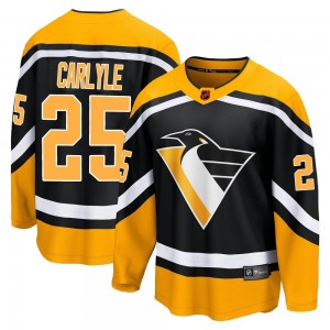 Youth Fanatics Branded Pittsburgh Penguins Randy Carlyle Black Special Edition 2.0 Jersey - Breakaway