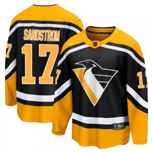 Youth Fanatics Branded Pittsburgh Penguins Tomas Sandstrom Black Special Edition 2.0 Jersey - Breakaway