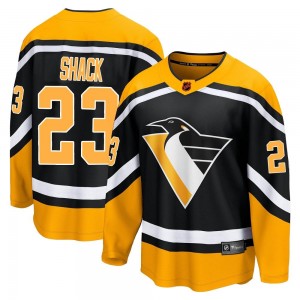 Youth Fanatics Branded Pittsburgh Penguins Eddie Shack Black Special Edition 2.0 Jersey - Breakaway