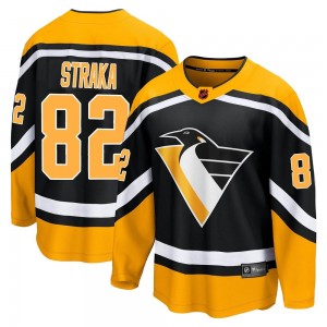 Youth Fanatics Branded Pittsburgh Penguins Martin Straka Black Special Edition 2.0 Jersey - Breakaway