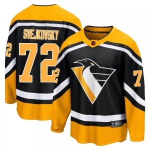 Youth Fanatics Branded Pittsburgh Penguins Lukas Svejkovsky Black Special Edition 2.0 Jersey - Breakaway