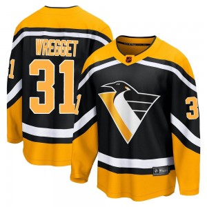Youth Fanatics Branded Pittsburgh Penguins Ken Wregget Black Special Edition 2.0 Jersey - Breakaway