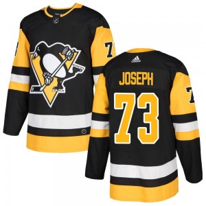 Men's Adidas Pittsburgh Penguins Pierre-Olivier Joseph Black Home Jersey - Authentic