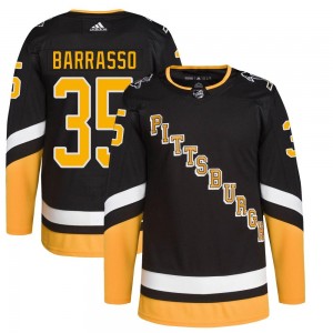 Men's Adidas Pittsburgh Penguins Tom Barrasso Black 2021/22 Alternate Primegreen Pro Player Jersey - Authentic
