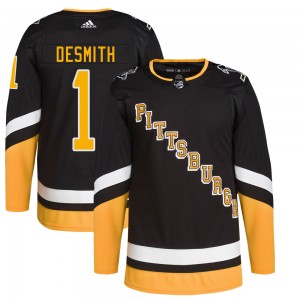 Men's Adidas Pittsburgh Penguins Casey DeSmith Black 2021/22 Alternate Primegreen Pro Player Jersey - Authentic