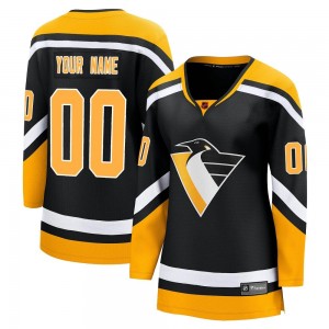 Women's Fanatics Branded Pittsburgh Penguins Custom Black Custom Special Edition 2.0 Jersey - Breakaway