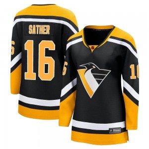 Women's Fanatics Branded Pittsburgh Penguins Glen Sather Black Special Edition 2.0 Jersey - Breakaway