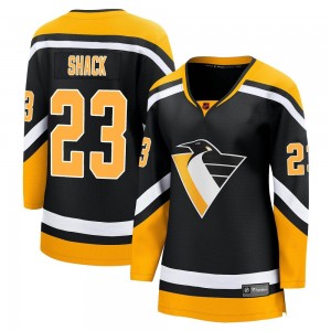 Women's Fanatics Branded Pittsburgh Penguins Eddie Shack Black Special Edition 2.0 Jersey - Breakaway