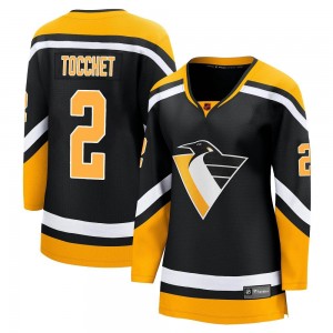 Women's Fanatics Branded Pittsburgh Penguins Rick Tocchet Black Special Edition 2.0 Jersey - Breakaway