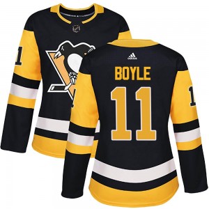 Women's Adidas Pittsburgh Penguins Brian Boyle Black Home Jersey - Authentic