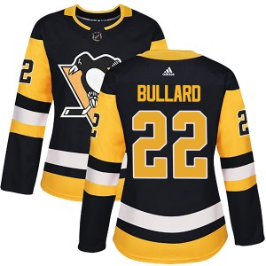 Women's Adidas Pittsburgh Penguins Mike Bullard Black Home Jersey - Authentic