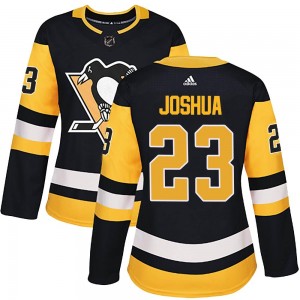 Women's Adidas Pittsburgh Penguins Jagger Joshua Black Home Jersey - Authentic