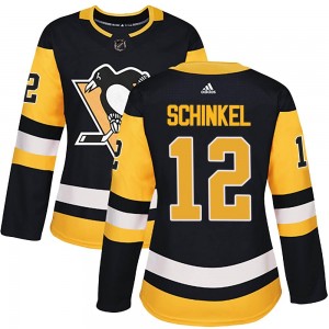 Women's Adidas Pittsburgh Penguins Ken Schinkel Black Home Jersey - Authentic