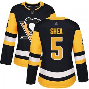 Women's Adidas Pittsburgh Penguins Ryan Shea Black Home Jersey - Authentic