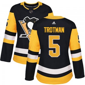 Women's Adidas Pittsburgh Penguins Zach Trotman Black Home Jersey - Authentic