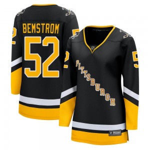 Women's Fanatics Branded Pittsburgh Penguins Emil Bemstrom Black 2021/22 Alternate Breakaway Player Jersey - Premier