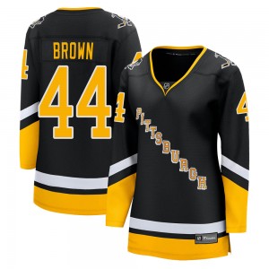 Women's Fanatics Branded Pittsburgh Penguins Rob Brown Black 2021/22 Alternate Breakaway Player Jersey - Premier