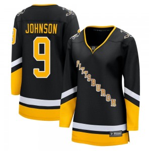 Women's Fanatics Branded Pittsburgh Penguins Mark Johnson Black 2021/22 Alternate Breakaway Player Jersey - Premier